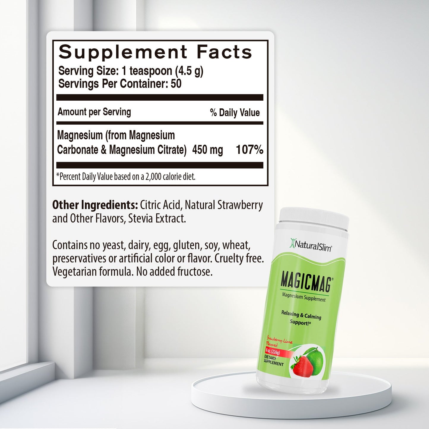 MagicMag® Strawberry-Lemon | Magnesium Supplement 
